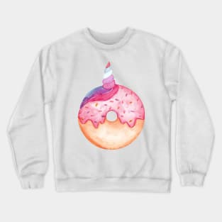 unicorn donut Crewneck Sweatshirt